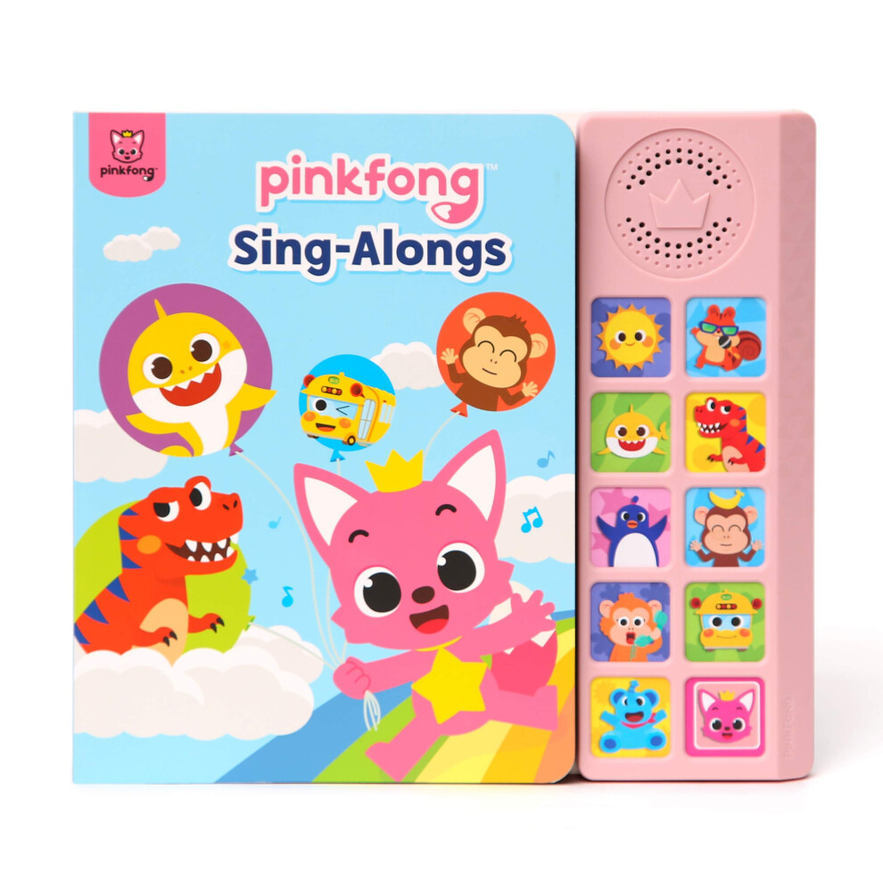 Pinkfong Sing-Alongs 10 Button Sound Book | Baby Shark Toys | Learning & Education Toys | Interactive Baby Books for Toddlers 1-3 | Gifts for Boys & G