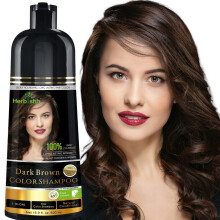 Herbishh Haarverf Shampoo voor Grijs Haar - Magische Haarverf Shampoo - Kleurt Haar in Minuten - 500 Ml