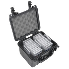 Case Club 25-41 Case de transport de cartes a cartes graduees - Le stockage a fente convient aux dalles classees PSA / BGS / FGS / SGC - Bote a
