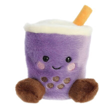 Aurora Schattige Palm Pals Tart Taro Boba Knuffel - Pocketform - Verzamelplezier - Paars 5 Inch