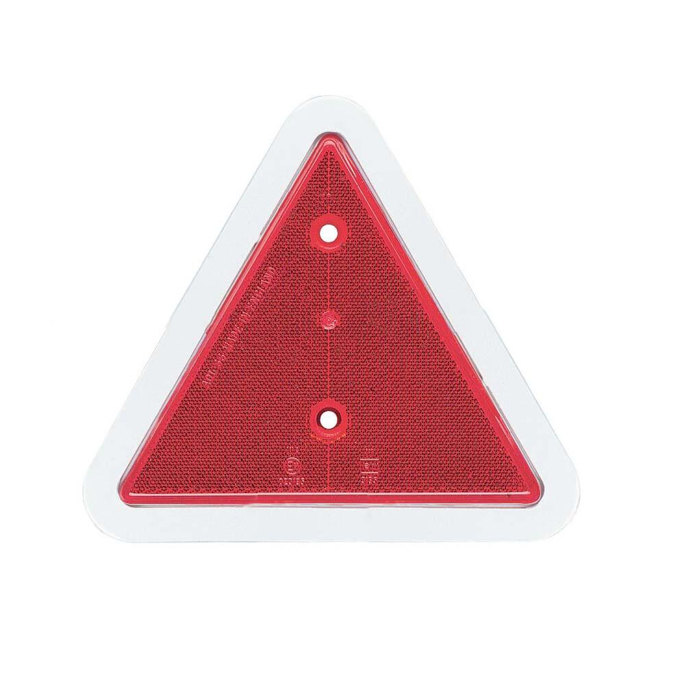 Trailer Rear Reflector Triangle - Border White 5029753215726
