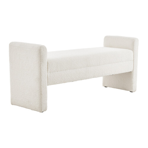 Living And Home Teddy Upholstered H-Shaped Bench 2