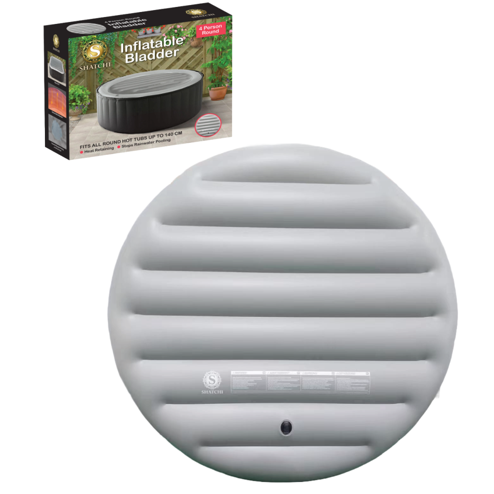 Shatchi (4 Person Round) Inflatable Bladder Hot Tub Cover 4/6P Round/Square