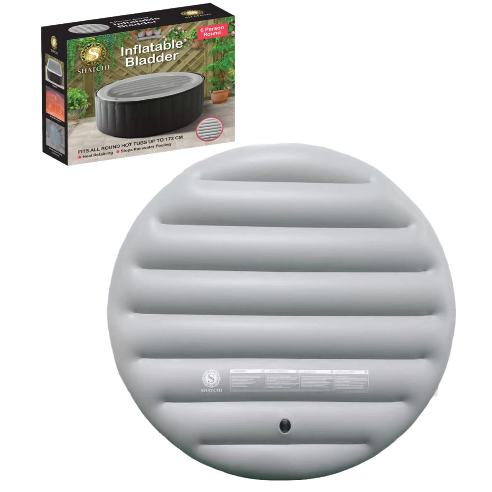 Shatchi (6 Person Round) Inflatable Bladder Hot Tub Cover 4/6P Round/Square