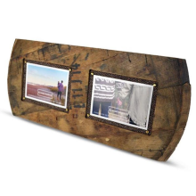 Whisky Whiskey Barrel Double Head 4 x 6 Rustic Photo Picture Frame