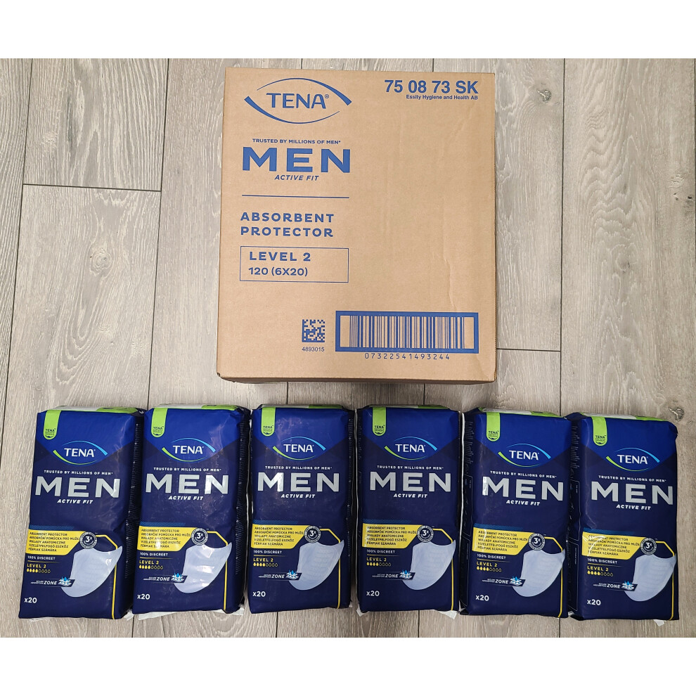 TENA Men Level 2 Pack of 20 Case