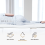 DS Living (Single) DS Living Memory Foam Mattress Topper 10cm Thick 7