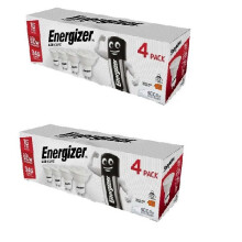Energizer LED GU10 345lm 4.9W 4,000K (Cool White), Pack of 8