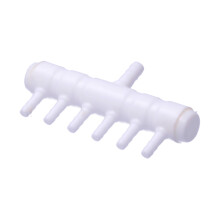 (Manifold 6-Way) Airline Manifold for Air Pump Plastic Aquarium Fish Tank or Pond Aeration Stone