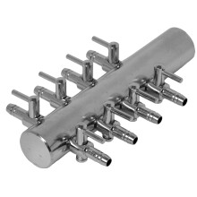 (Manifold 8-Way) Stainless Steel Manifold for Air Pump Aquarium Fish Tank or Pond Aeration Stone