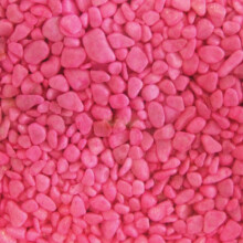 (Pink, 7mm) Aqua One Coloured Gravel Aquarium Fish Tank River Stones Natural 2kg Bags