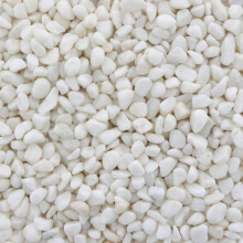 (White, 7mm) Aqua One Coloured Gravel Aquarium Fish Tank River Stones Natural 2kg Bags