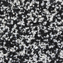 (White + Black, 2mm) Aqua One Coloured Gravel Aquarium Fish Tank River Stones Natural 2kg Bags
