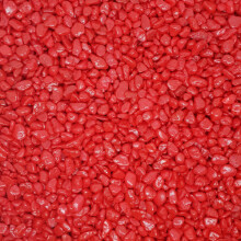 (Scarlet Red, 7mm) Aqua One Coloured Gravel Aquarium Fish Tank River Stones Natural 2kg Bags
