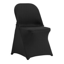 VEVOR 30PCS Coperture Sedia Pieghevoli Nere, Fodere Universali Rimovibili e Lavabili, per Matrimonio, Festa
