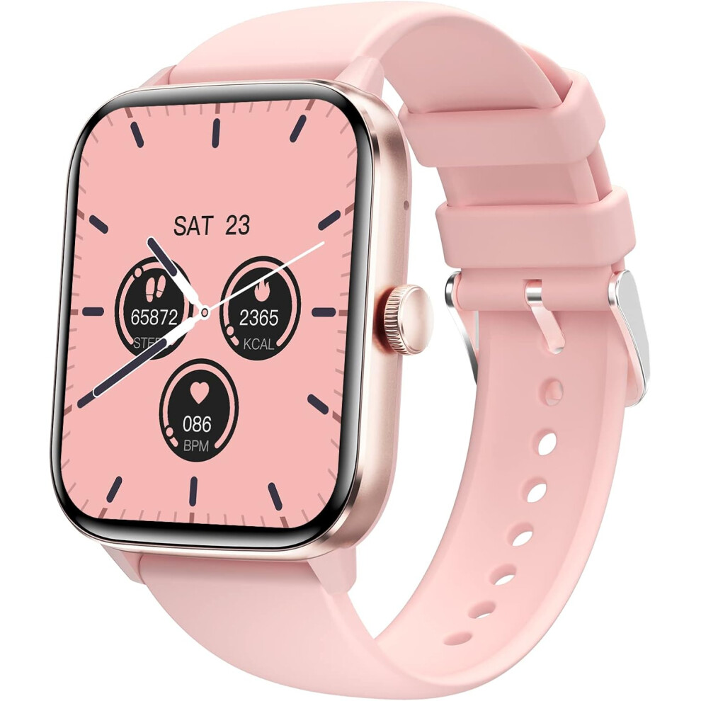 Chronus Smartwatch Make/Answer Calls, 2.0" Fitness Watch, 100+ Sports Modes (Pink) Pink 6976919901551