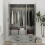 URBN Living (Ash Grey) 3 Door 4 Drawer Wardrobe Storage Shelf Hanging Bedroom Modern Furniture 3