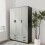 URBN Living (Black & Ash Grey) 3 Door 4 Drawer Wardrobe Storage Shelf Hanging Bedroom Modern Furniture 2