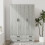 URBN Living (Grey & Ash Grey) 3 Door 4 Drawer Wardrobe Storage Shelf Hanging Bedroom Modern Furniture 3