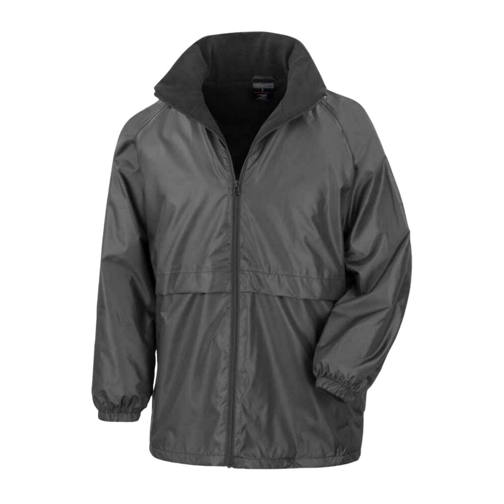 (S, Black) Result Core Mens Microfleece Lined Jacket