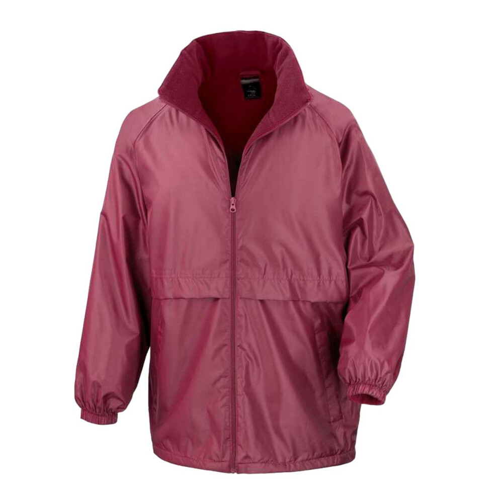 (3XL, Burgundy) Result Core Mens Microfleece Lined Jacket