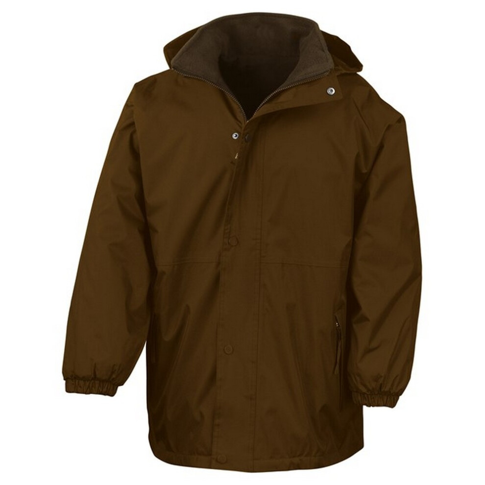 (L, Brown) Result Unisex Adult StormDri 4000 Reversible Jacket