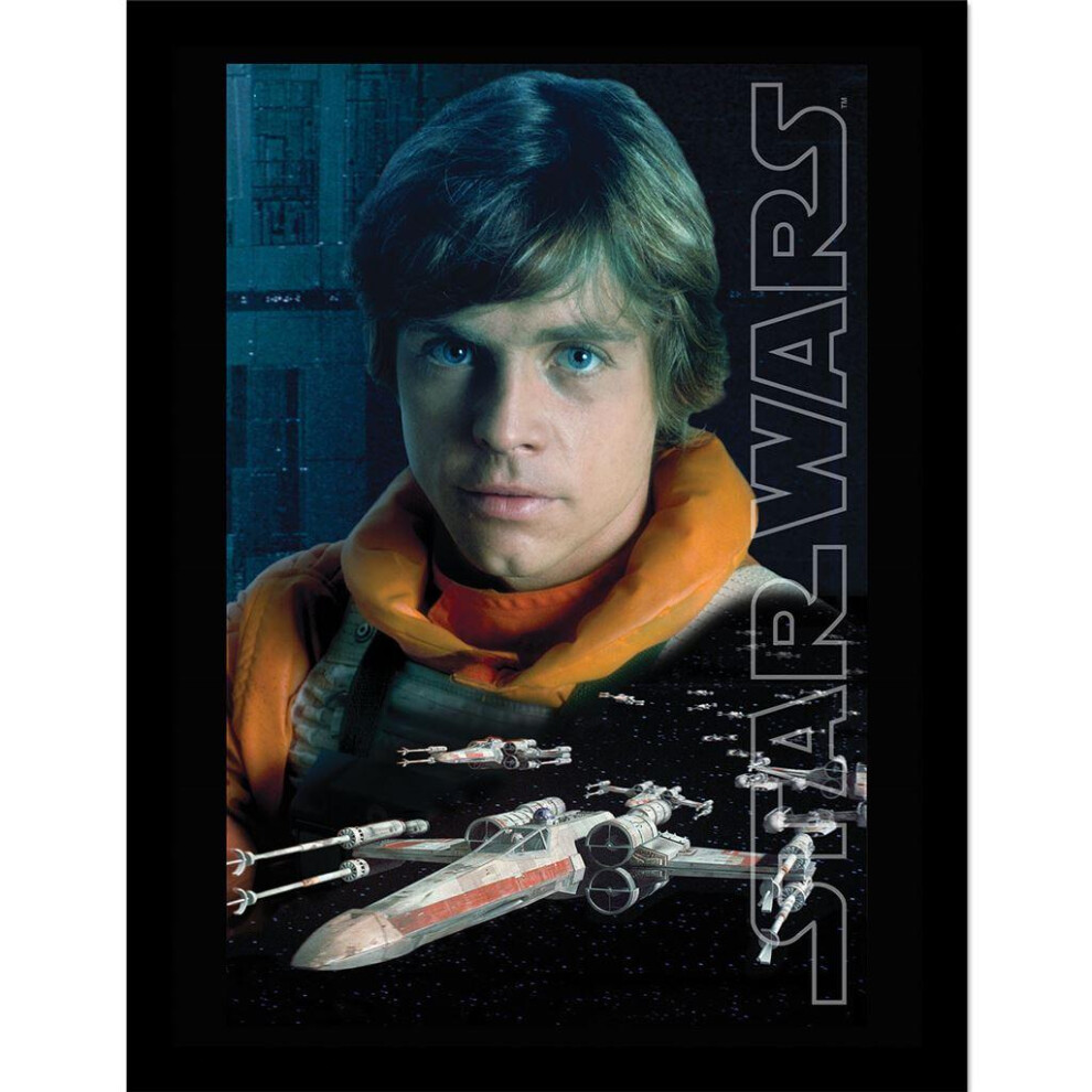 Star Wars Luke Key Art Framed Poster