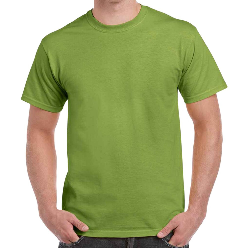 (3XL, Kiwi) Gildan Adults Unisex Heavy Cotton T Shirt