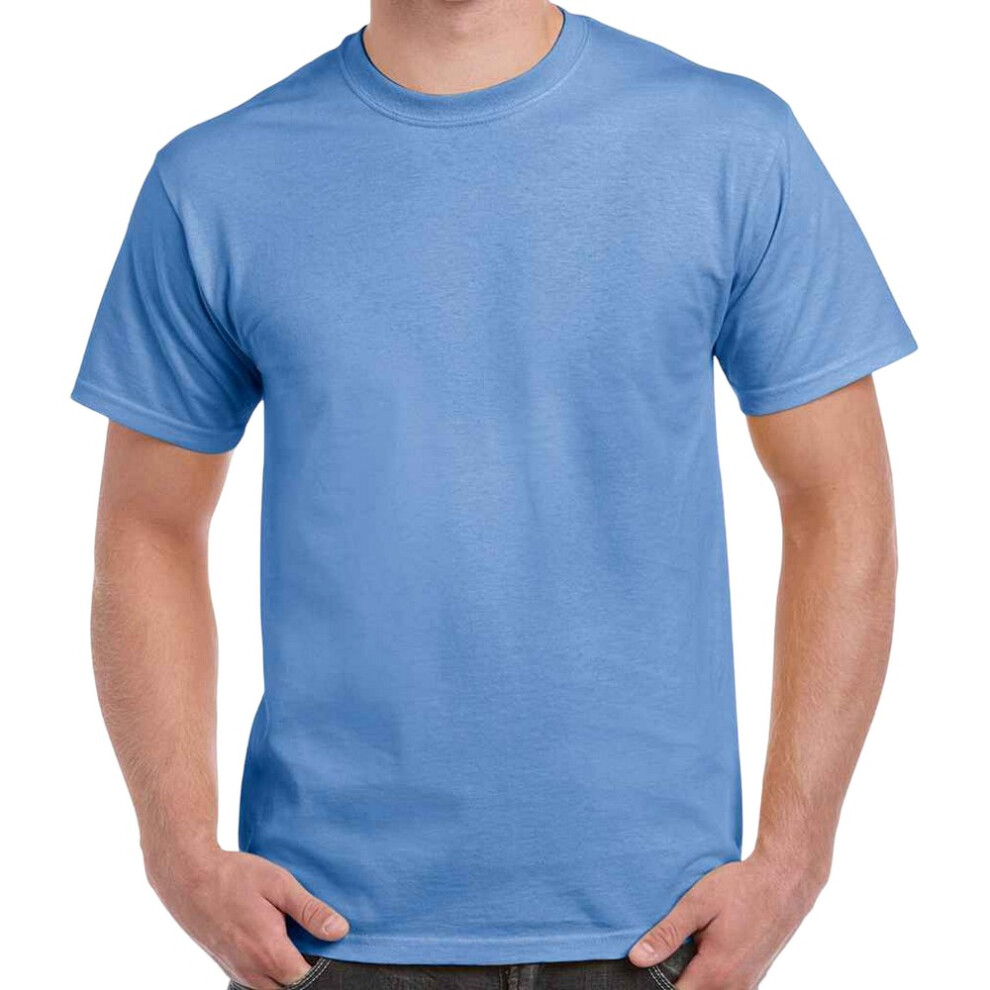 (XL, Carolina Blue) Gildan Adults Unisex Heavy Cotton T Shirt