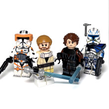 Anakin Obi Wan Captain Rex Commander Cody Star Wars aangepaste minifiguren Clone Wars Republic Grand Army Revenge of the Sith