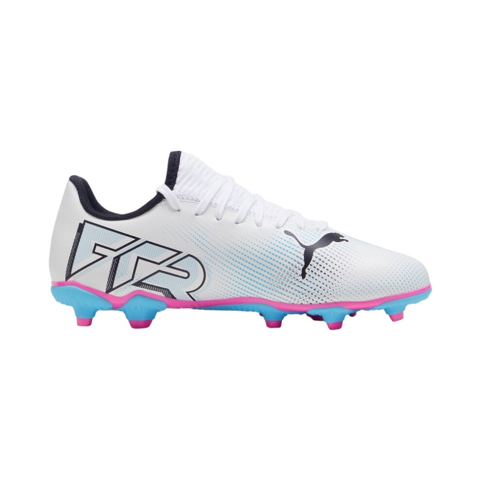 (11 UK Child, Puma White) Puma Childrens/Kids Future 7 Play Football Boots