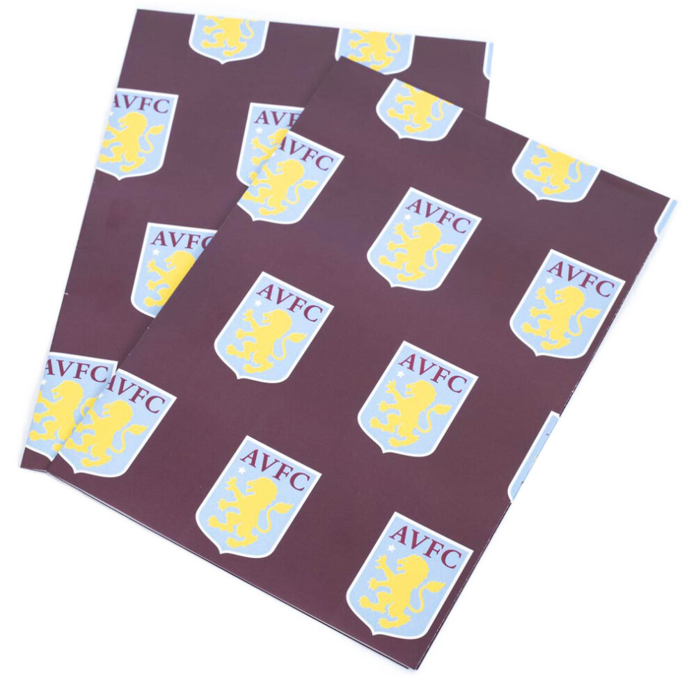 Aston Villa Fc Text Gift Wrap