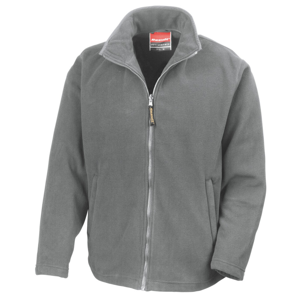 (M, Grey) Result Mens Horizon Micro High Density Compact Fleece Jacket