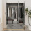 URBN Living (Oak & Grey) 3 Door 4 Drawer Wardrobe Storage Shelf Hanging Bedroom Modern Furniture 7