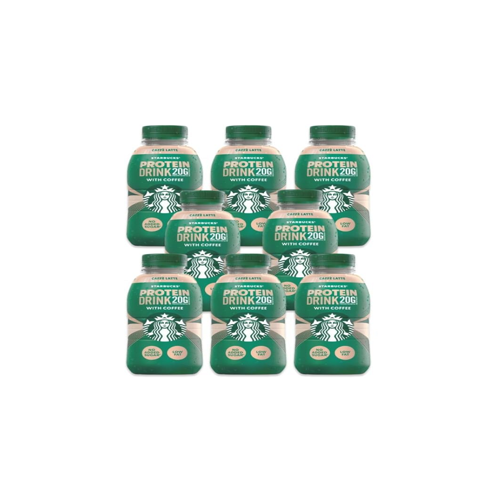 Starbucks Caffe Latte Flavour Protein Coffee Drinks 8x330ml Best Before December 2024