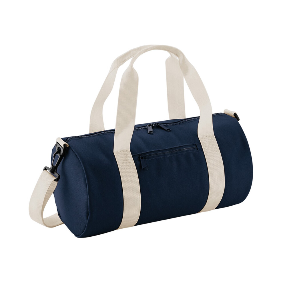 (One Size, French Navy/Off White) Bagbase Mini Holdall