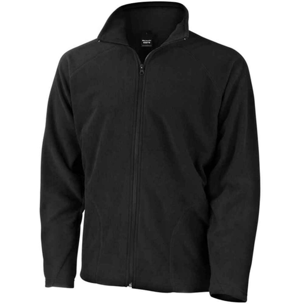 (L, Black) Result Core Mens Microfleece Jacket