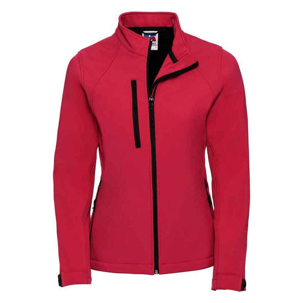 (XL, Classic Red) Russell Womens/Ladies 3 Layer Soft Shell Jacket