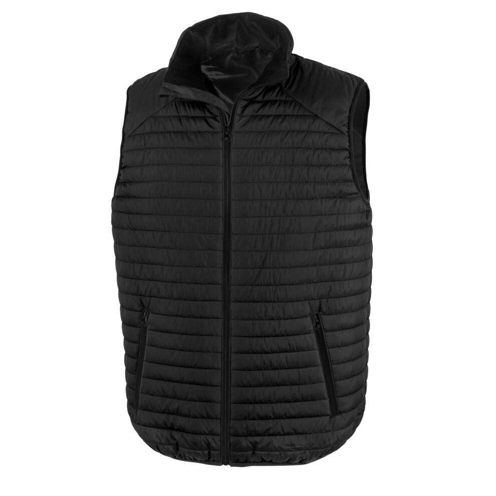 (M, Black) Result Unisex Adult Thermoquilt Gilet