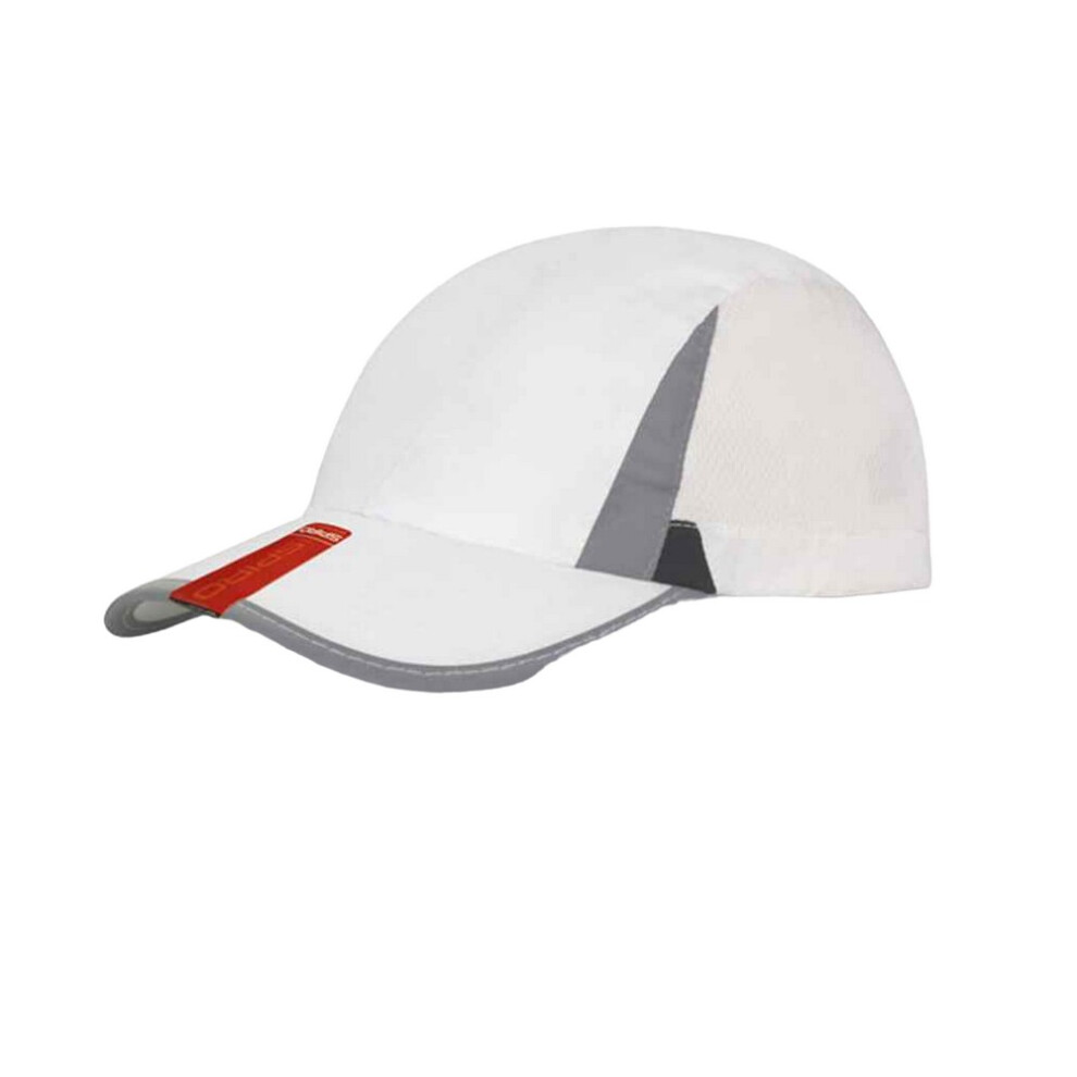 (One Size, White/Black) Result Headwear Spiro Sport Cap