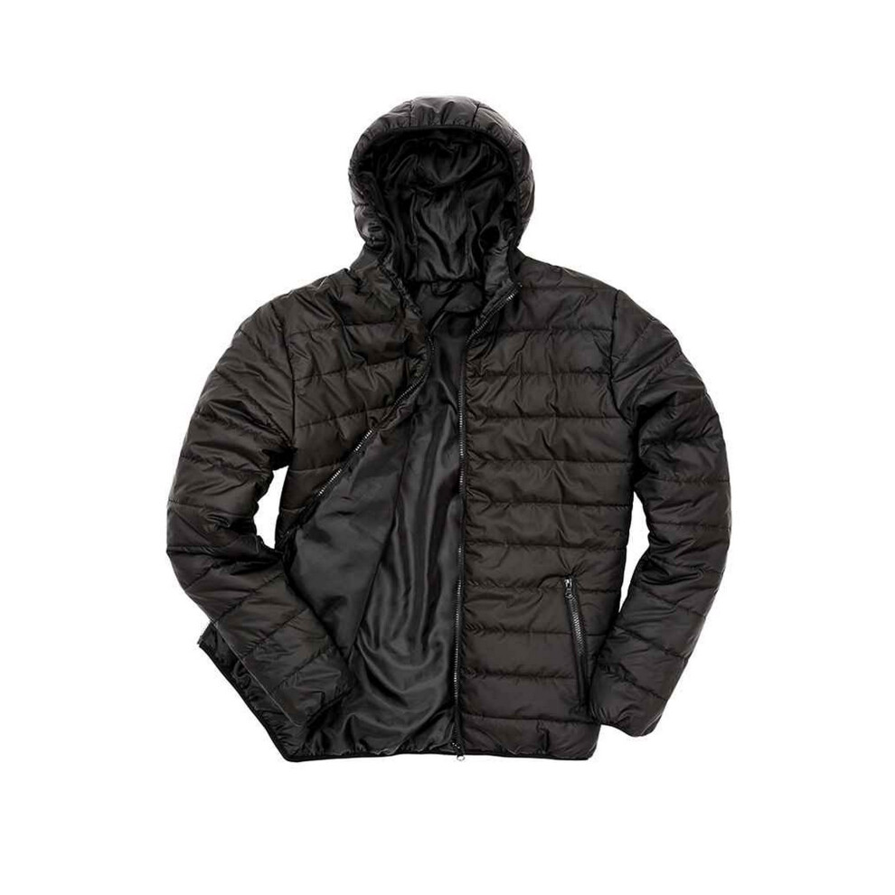 (XXL, Black/Black) Result Core Mens Soft Padded Jacket