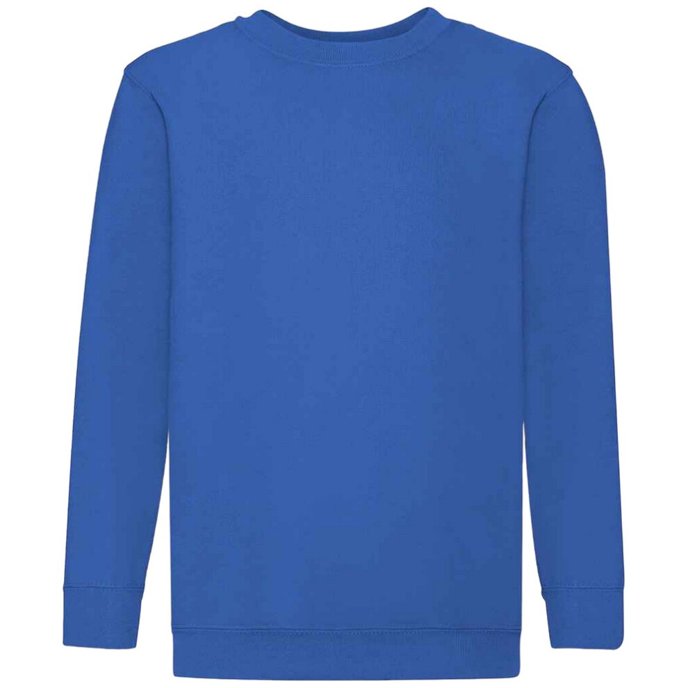 (14-15 Years, Royal Blue) Fruit of the Loom Kids/Childrens Classic Drop Shoulder Sweatshirt