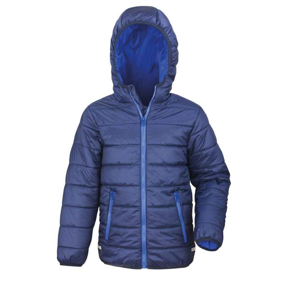 (2-3 Years, Navy/Royal Blue) Result Core Childrens/Kids Soft Padded Jacket