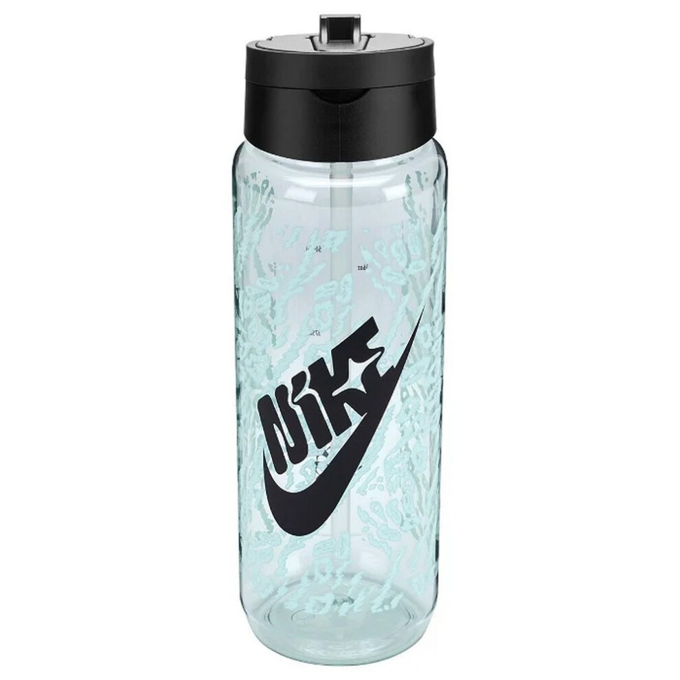 (One Size, Barley Green) Nike Renew Recharge Graphic Print Water Bottle