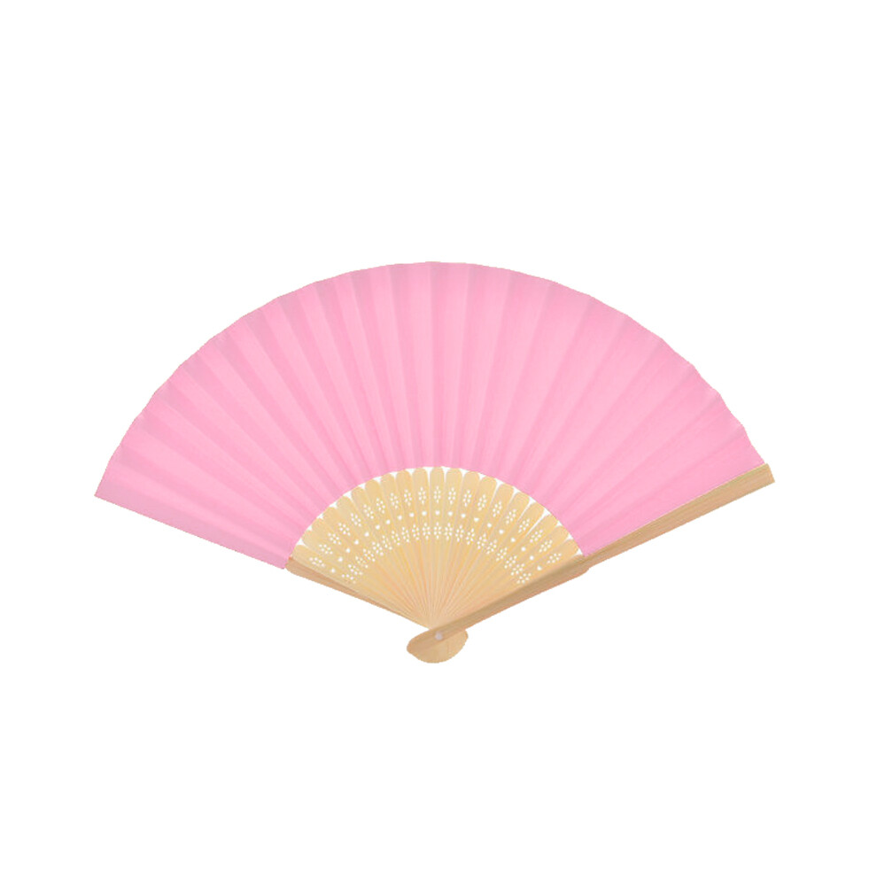 Pack of 3 Coloured Paper Fans - Light Pink