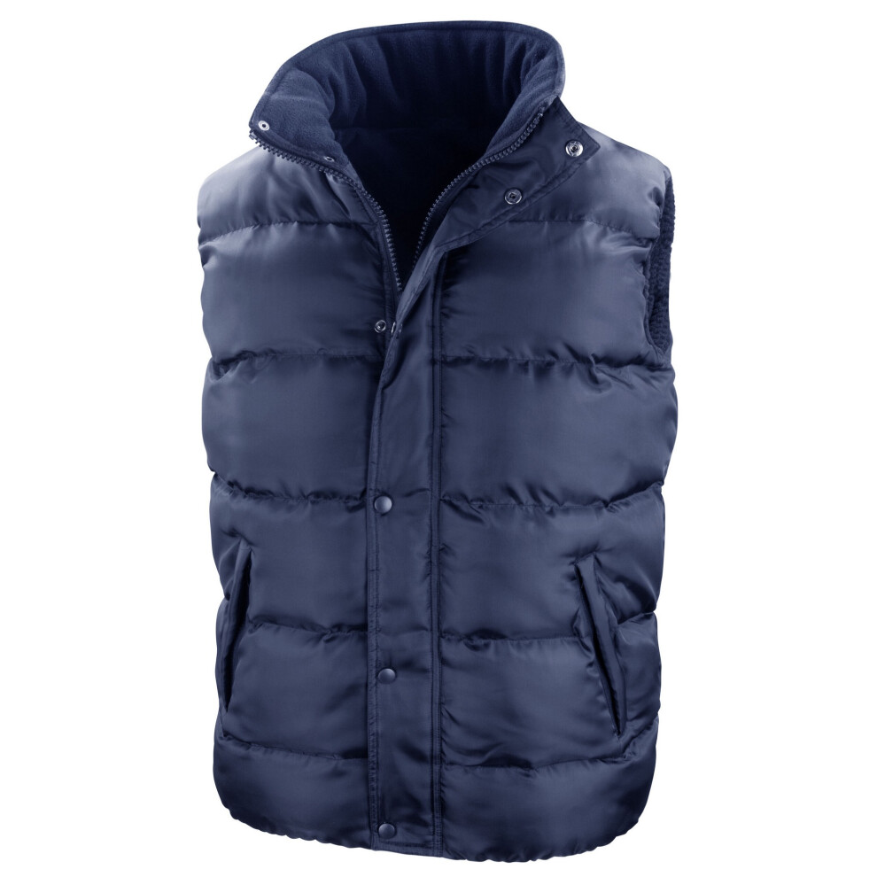 (XS, Navy) Result Core Mens Nova Lux Padded Gilet