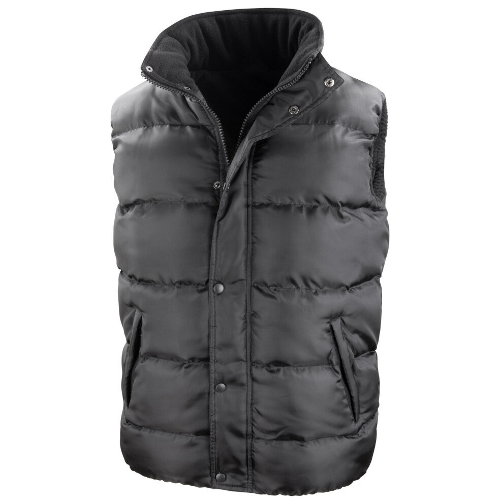 (XL, Black) Result Core Mens Nova Lux Padded Gilet