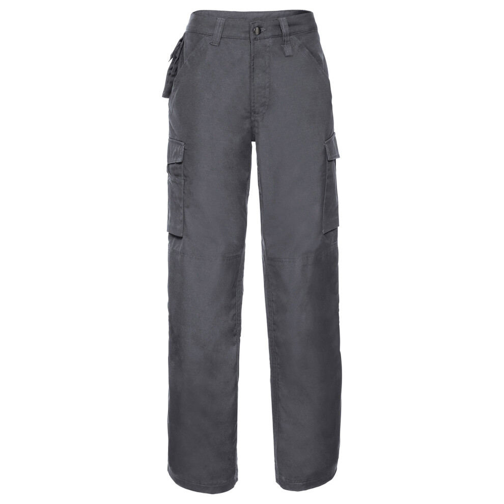 (38L, Convoy Grey) Russell Mens Heavy Duty Work Trousers