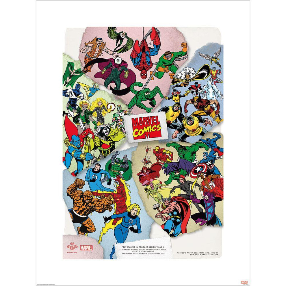 Marvel Comics Torn Heroes Awards Show Print