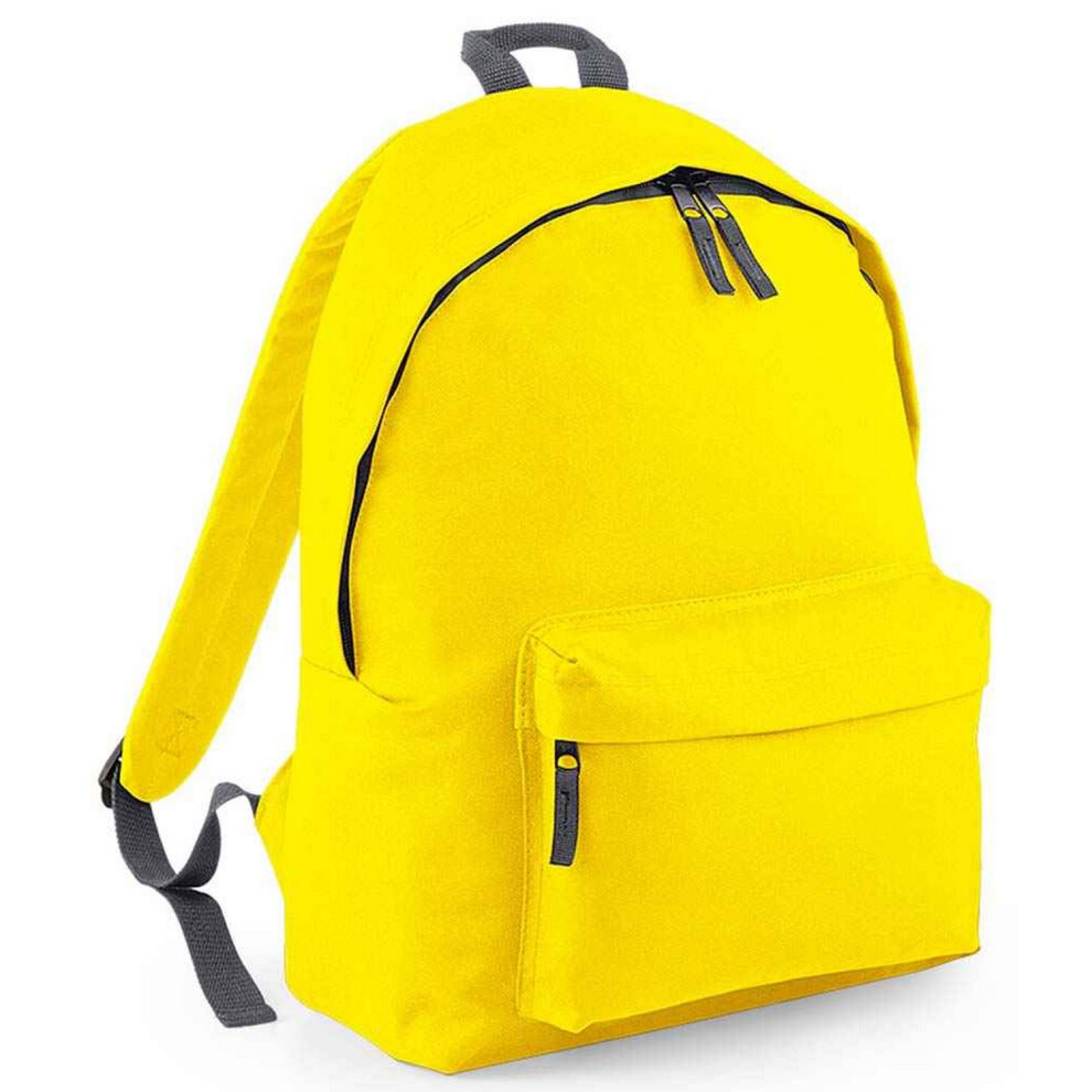 (One Size, Yellow/Graphite) Bagbase Original Fashion Backpack